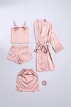 Zivame Luxe Satin 5 Pc Sleep Set - Spanish Villa — thumbnail 2